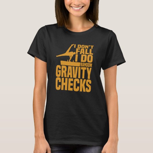 Horse Riding Random Gravity Checks Horse Vaulting Tシャツ (正面)