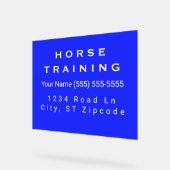 Horse Royal Professional Business Card アクリルサイン (傾斜)