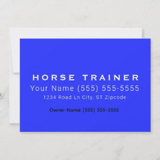 Horse Royal Professional Business Card 招待状