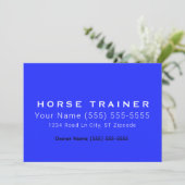 Horse Royal Professional Business Card 招待状 (スタンド正面)