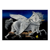 Horse Running - Animal Painting ポスター (正面)