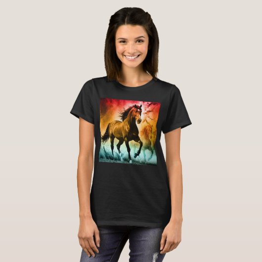 Horse running  tシャツ (正面フル)
