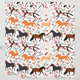 Horse Scrapbook Paper