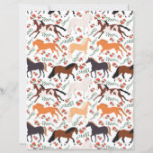 Horse Scrapbook Paper (裏面)