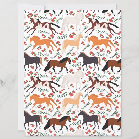 Horse Scrapbook Paper (正面)