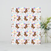 Horse Scrapbook Paper in White (スタンド正面)