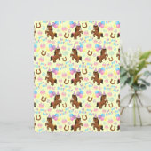 Horse Scrapbook Paper in Yellow (スタンド正面)