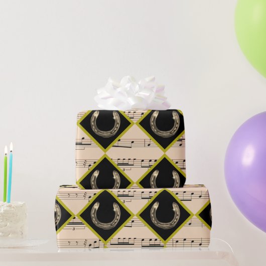 horse shoes in diamonds  ラッピングペーパー (パーティーギフト)