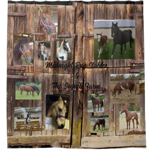 Horse Shower Curtain シャワーカーテン (正面)