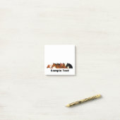 horse sideview group post it ポストイット (デスク上)