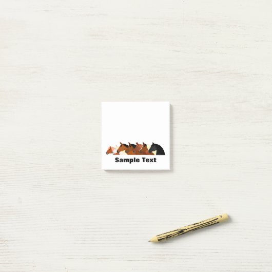horse sideview group post it ポストイット (デスク上)