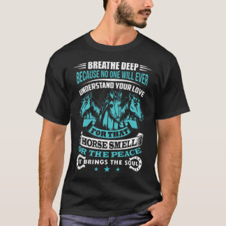 Horse Smell Funny Equestrian Rider Barn Horses Tシャツ