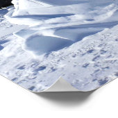 Horse Snow Sculpture（カナダ・ケベック州） ポスター (角)