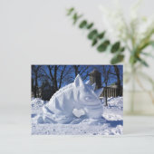 Horse Snow Sculpture（カナダ・ケベック州） ポストカード (スタンド正面)