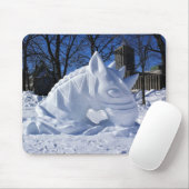 Horse Snow Sculpture（カナダ・ケベック州） マウスパッド (マウス)
