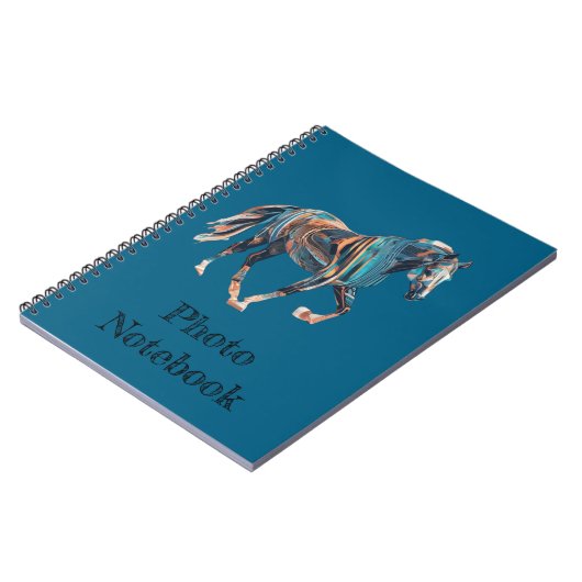 Horse Spiral Photo Notebook ノートブック (左側)
