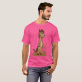 horse standing disgust and bord friend tシャツ (正面フル)