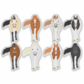 horse sticker set シール (正面)