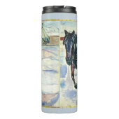 Horse team in Snow by Edvard Munch タンブラー (裏面)