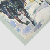 Horse team in Snow by Edvard Munch 薄葉紙 (詳細)