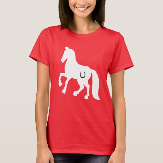 HORSE TEE, GIRLS, HORSESHOE Tシャツ (正面)