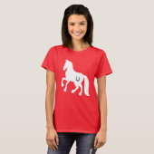 HORSE TEE, GIRLS, HORSESHOE Tシャツ (正面フル)