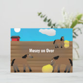 Horse Theme Party | “Mosey On Over” 招待状 (スタンド正面)