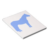 Horse Trainer Business Blue Simple and Modern ノートパッド (アングル)