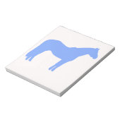 Horse Trainer Business Blue Simple and Modern ノートパッド (回転)