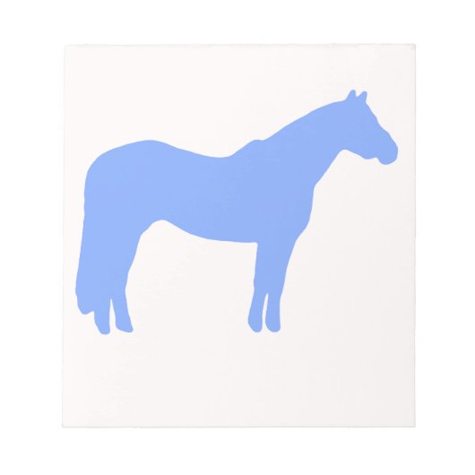 Horse Trainer Business Blue Simple and Modern ノートパッド (正面)