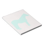 Horse Trainer Business Blue Simple and Modern ノートパッド (アングル)