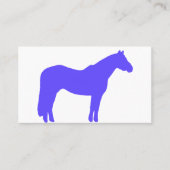 Horse Trainer Business Blue Simple and Modern 名刺 (正面)