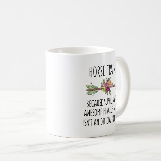 Horse Trainer Gift Idea Coffee Mug コーヒーマグカップ (正面右)