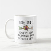 Horse Trainer Gift Idea Coffee Mug コーヒーマグカップ (左)