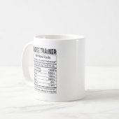 Horse Trainer Nutritional Facts 11oz Mug コーヒーマグカップ (正面左)