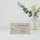 Horse Trainer Riding Lessons  Business Card 名刺 (スタンド正面)