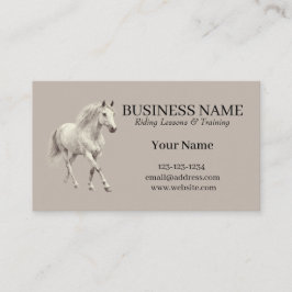 Horse Trainer Riding Lessons  Business Card 名刺