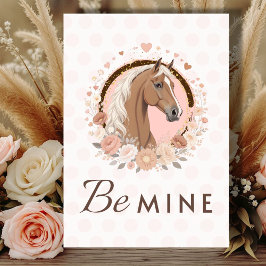 Horse Valentine Haflinger シーズンカード