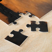 Horse Water Oak Tree Nature Country ジグソーパズル (側面)