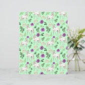 Horse Wedding Scrapbook Paper in Green (スタンド正面)