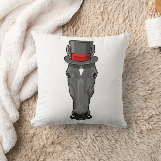 Horse with Cylinder クッション (ブランケット)