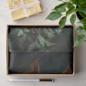 Horse with Holiday Wreath and Red Ribbon 薄葉紙 (ギフト)