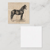 Horse with Script紙 エンクロージャーカード (正面/裏面)