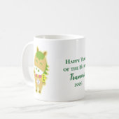 Horse Year Lucky Cute Personalized Name Coffee Mug コーヒーマグカップ (正面左)