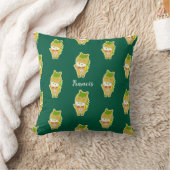 Horse Year Lucky Cute Personalized Throw Pillow クッション (ブランケット)