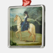 horsebacのマリアテレサde Vallabrigaのポートレート メタルオーナメント (左)