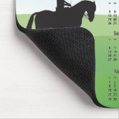Horseback Riding Design 2026 Calendar Mouse Pad マウスパッド (コーナー)