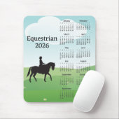 Horseback Riding Design 2026 Calendar Mouse Pad マウスパッド (マウス)