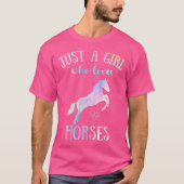 Horseback Riding Horse Lover Tシャツ (正面)