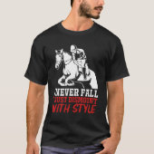 Horseback Riding Show Jumping Funny Equestrian gir Tシャツ (正面)